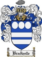 Bradwelle coat of arms family crest download