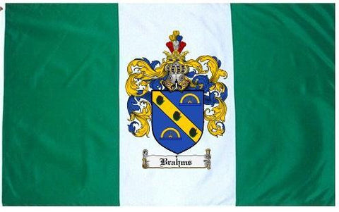 Brahms family crest coat of arms flag