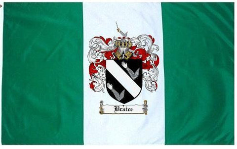 Braice family crest coat of arms flag