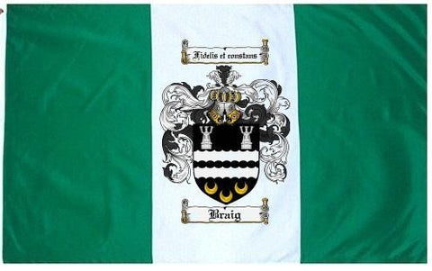 Braig family crest coat of arms flag