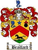 Braillard coat of arms family crest download