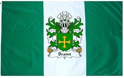 Braint family crest coat of arms flag