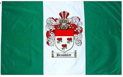 Bramblett family crest coat of arms flag
