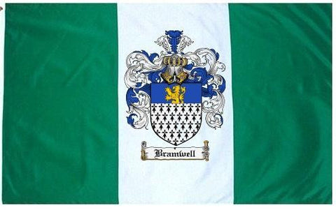 Bramwell family crest coat of arms flag