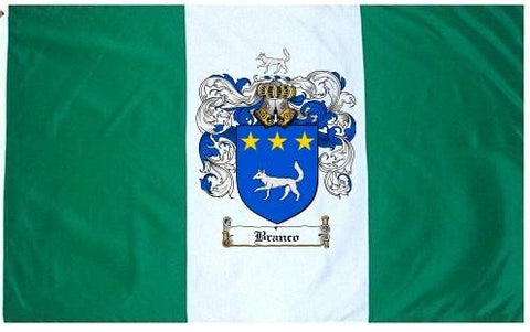 Branco family crest coat of arms flag