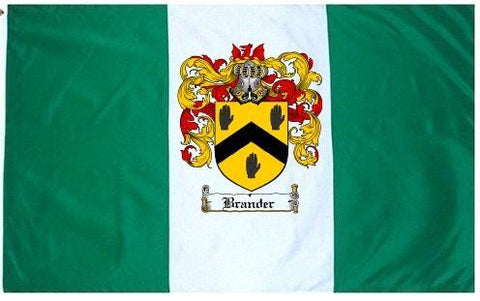 Brander family crest coat of arms flag