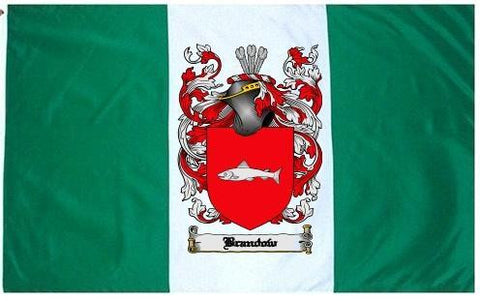 Brandow family crest coat of arms flag