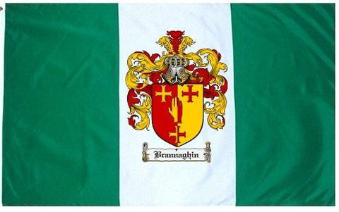 Brannaghin family crest coat of arms flag
