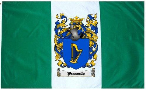 Brannelly family crest coat of arms flag