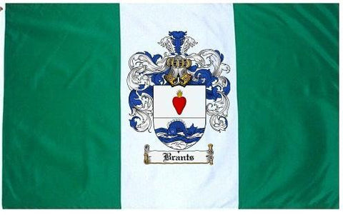 Brants family crest coat of arms flag