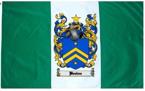 Braton family crest coat of arms flag