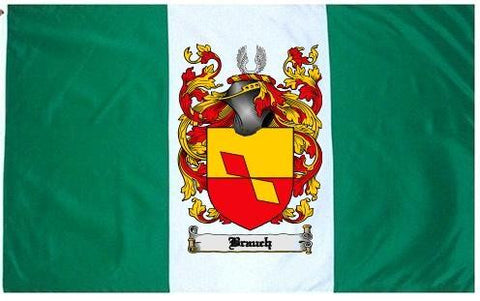 Brauch family crest coat of arms flag