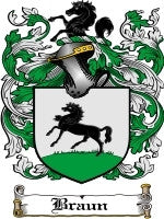 Braun coat of arms family crest download