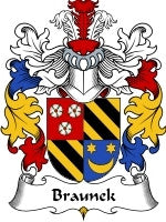 Braunek coat of arms family crest download