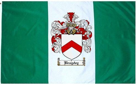 Braydey family crest coat of arms flag