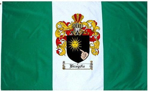 Braydie family crest coat of arms flag