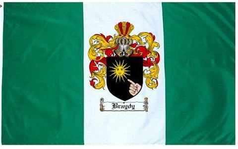 Braydy family crest coat of arms flag