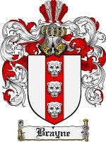 Brayne coat of arms family crest download