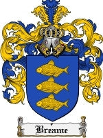 Breame coat of arms family crest download