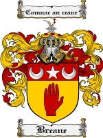Breane coat of arms family crest download