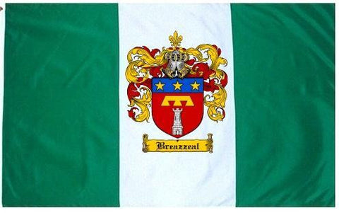 Breazzeal family crest coat of arms flag
