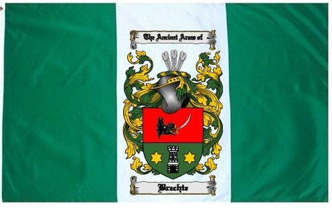 Brechte family crest coat of arms flag