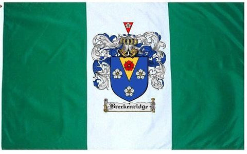Breckenridge family crest coat of arms flag