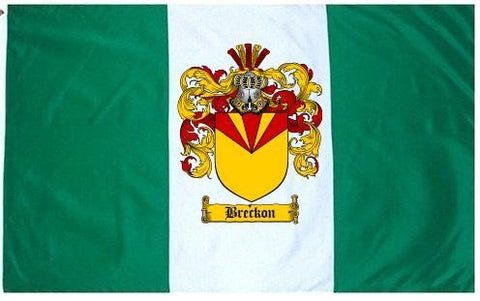 Breckon family crest coat of arms flag