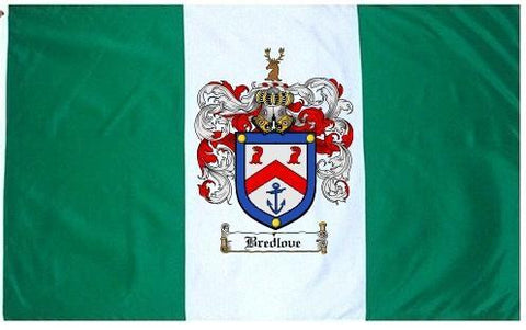 Bredlove family crest coat of arms flag