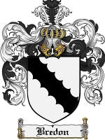 Bredon coat of arms family crest download