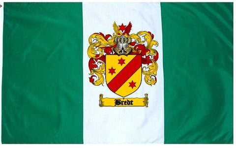 Bredt family crest coat of arms flag