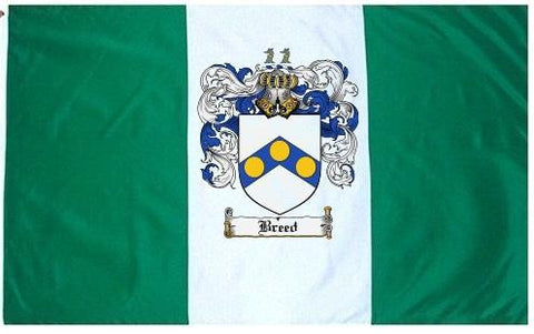 Breed family crest coat of arms flag