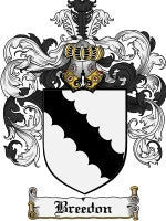 Breedon coat of arms family crest download