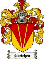 Breichen coat of arms family crest download