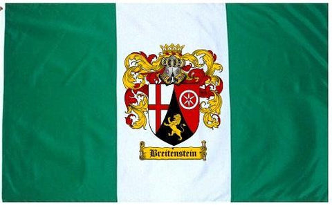 Breitenstein family crest coat of arms flag