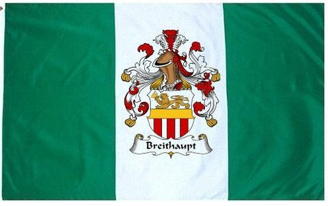 Breithaupt family crest coat of arms flag