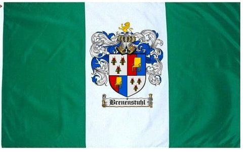 Brenenstuhl family crest coat of arms flag