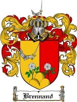 Brennand coat of arms family crest download