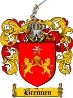 Brennen coat of arms family crest download