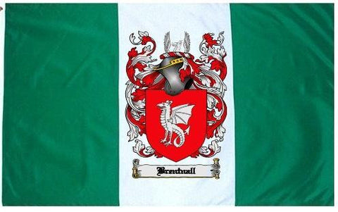 Brentnall family crest coat of arms flag