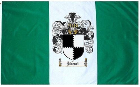 Bresci family crest coat of arms flag
