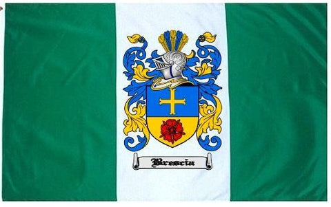 Brescia family crest coat of arms flag