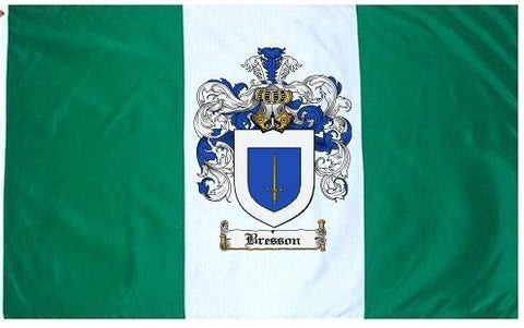 Bresson family crest coat of arms flag