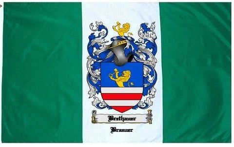 Brethauer family crest coat of arms flag