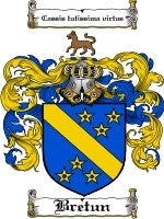Bretun coat of arms family crest download