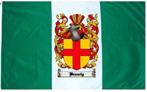Breunig family crest coat of arms flag