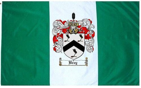 Brey family crest coat of arms flag