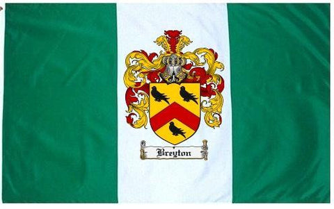 Breyton family crest coat of arms flag