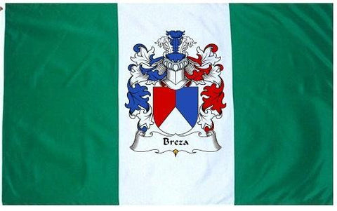 Breza family crest coat of arms flag