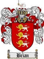 Brian coat of arms family crest download